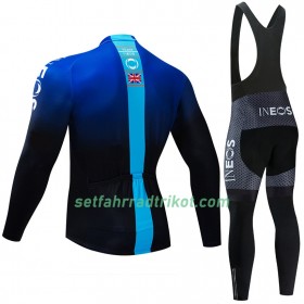 Radbekleidung Radtrikot Langarm + Lang Trägerhose 2019 TEAM INEOS N002